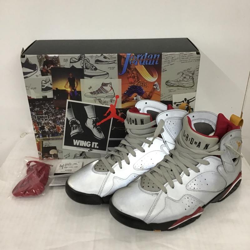 ナイキ NIKE スニーカー スニーカー BV6281-006 AIR JORDAN 7 RETRO SP 26cm 箱有 26.0cm ロゴ、文字 銀 / シルバー / X 黒 / ブラック / X えんじ / ワインレッド /  メンズ USED 古着 中古 10098631