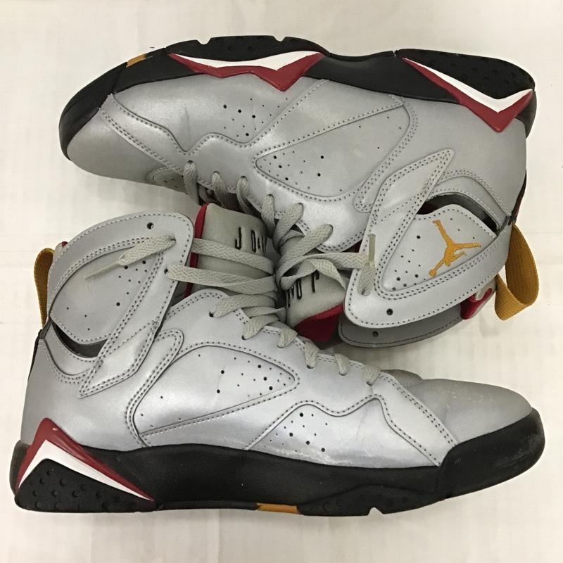 ナイキ NIKE スニーカー スニーカー BV6281-006 AIR JORDAN 7 RETRO SP 26cm 箱有 26.0cm ロゴ、文字 銀 / シルバー / X 黒 / ブラック / X えんじ / ワインレッド /  メンズ USED 古着 中古 10098631