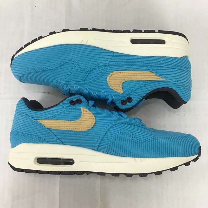 ナイキ NIKE スニーカー スニーカー FB8915-400 AIR MAX 1 PRM コーデュロイ 26cm 26.0cm ロゴ、文字 水色 / ライトブルー / X 白 / ホワイト / X ベージュ / ベージュ /  メンズ USED 古着 中古 10098640