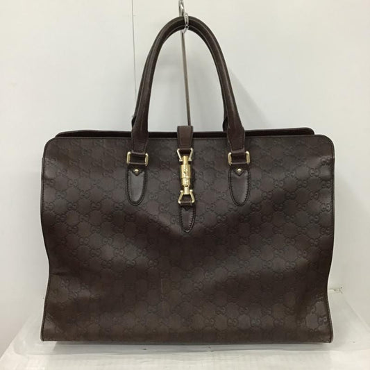 グッチ GUCCI トートバッグ トートバッグ 152610 GG ニュージャッキー 総柄 ダークブラウン / ダークブラウン /  レディース USED 古着 中古 10098662