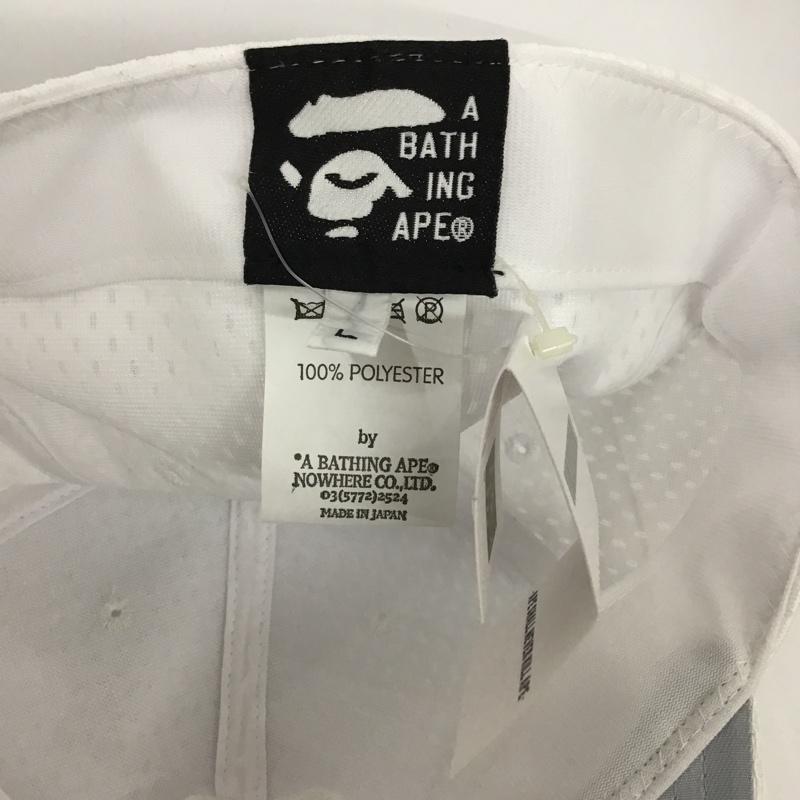 アベイシングエイプ A BATHING APE 帽子 キャップ 刺繍 白 / ホワイト /  メンズ USED 古着 中古 10098671