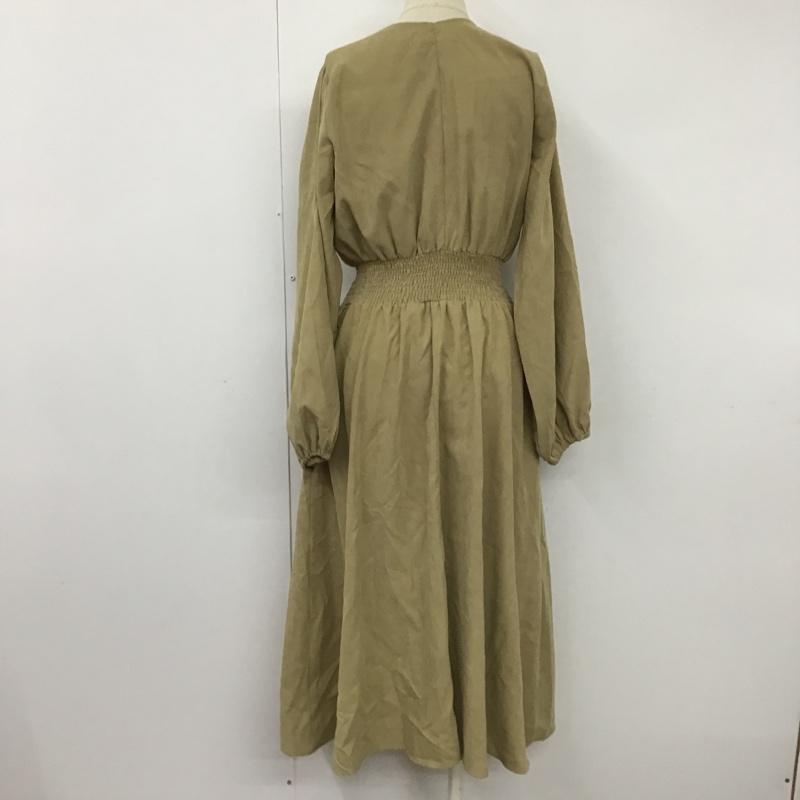フレームス レイカズン frames RAY CASSIN ワンピース ロングスカート 597-610720 カシュクール FREE 無地 ベージュ / ベージュ /  レディース USED 古着 中古 10098687