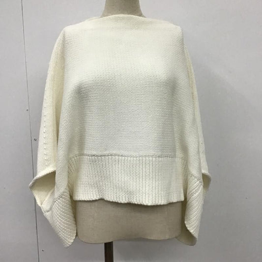 ジャーナルスタンダード JOURNAL STANDARD ニット、セーター 七分袖 17-080-400-0110-1-0 NEU FREE 無地 白 / ホワイト /  レディース USED 古着 中古 10098691
