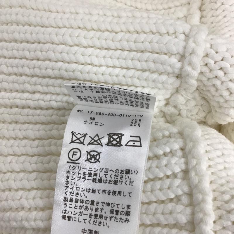 ジャーナルスタンダード JOURNAL STANDARD ニット、セーター 七分袖 17-080-400-0110-1-0 NEU FREE 無地 白 / ホワイト /  レディース USED 古着 中古 10098691