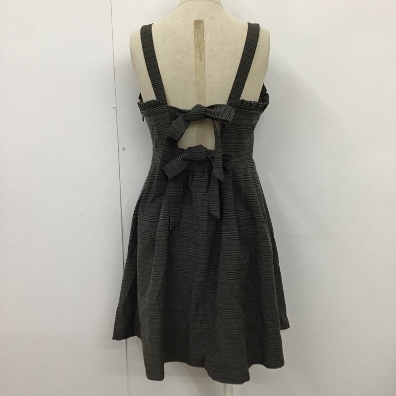 アンクルージュ ANKROUGE ワンピース ひざ丈スカート M チェック マルチカラー / マルチカラー /  レディース USED 古着 中古 10098710