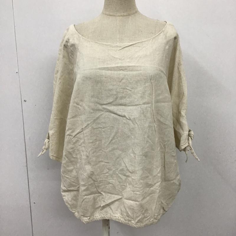 スタディオクリップ studio CLIP カットソー 七分袖 無地 アイボリー / アイボリー /  レディース USED 古着 中古 10098714