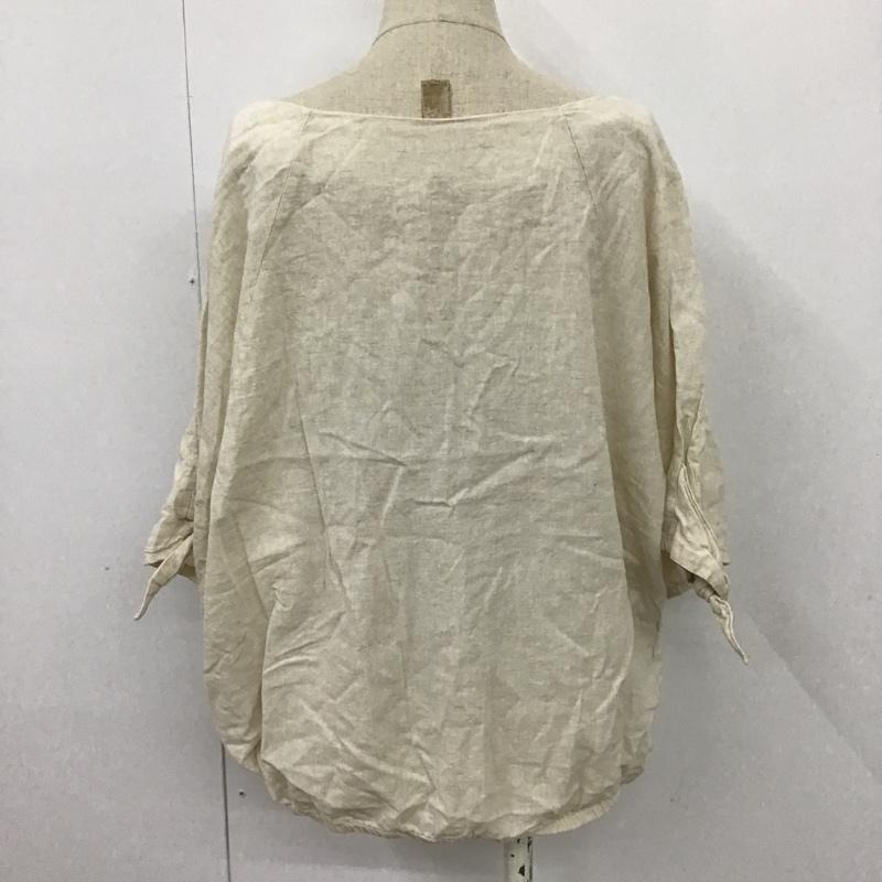 スタディオクリップ studio CLIP カットソー 七分袖 無地 アイボリー / アイボリー /  レディース USED 古着 中古 10098714