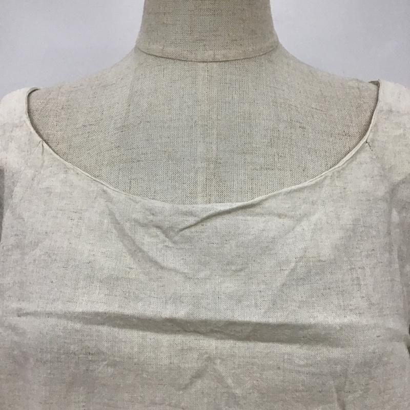 スタディオクリップ studio CLIP カットソー 七分袖 無地 アイボリー / アイボリー /  レディース USED 古着 中古 10098714