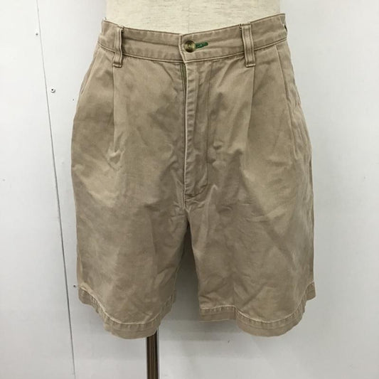 トミーヒルフィガー TOMMY HILFIGER パンツ ショートパンツ 0686770-6078 ハーフパンツ タック入り M ワンポイント ベージュ / ベージュ /  メンズ USED 古着 中古 10098718