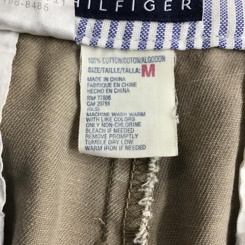 トミーヒルフィガー TOMMY HILFIGER パンツ ショートパンツ 0686770-6078 ハーフパンツ タック入り M ワンポイント ベージュ / ベージュ /  メンズ USED 古着 中古 10098718