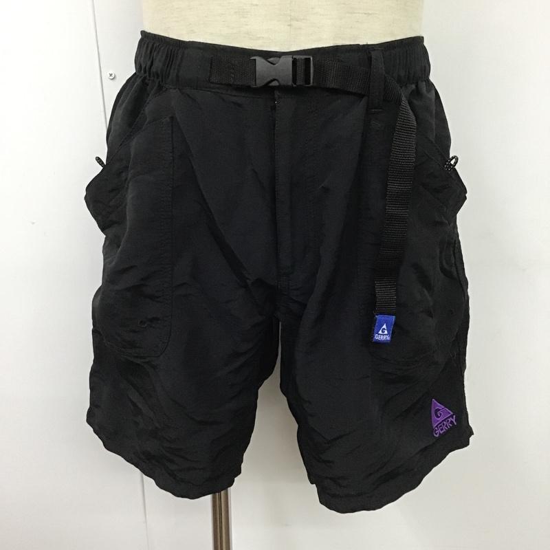 ジェリー GERRY パンツ ショートパンツ 078700 水陸両用 クライミングショートパンツ L ロゴ、文字 黒 / ブラック /  メンズ USED 古着 中古 10098722