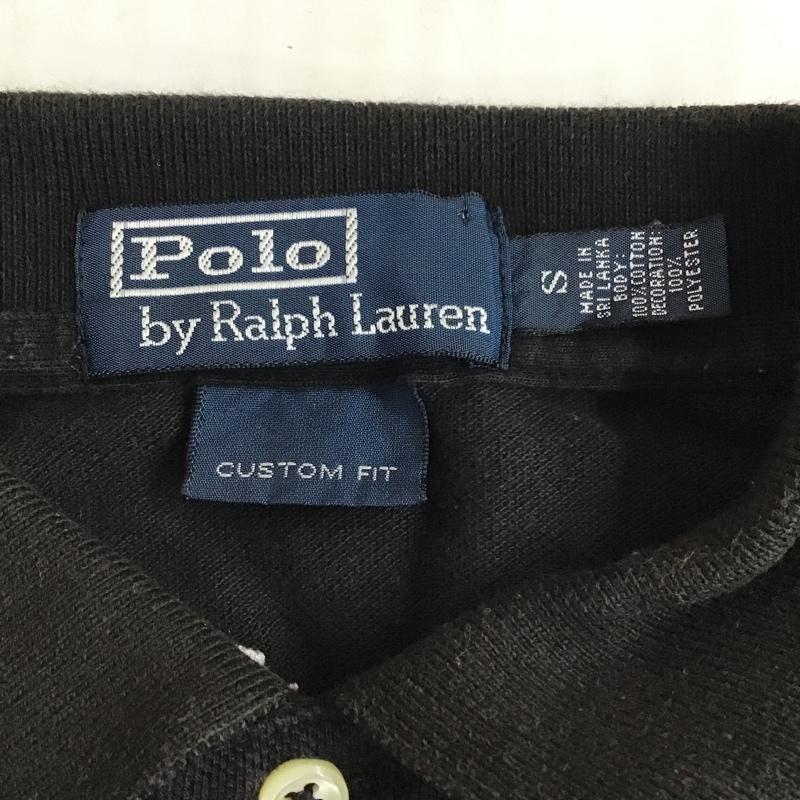 ポロバイラルフローレン Polo by RALPH LAUREN ポロシャツ 半袖 ドクロ スカル S 刺繍 黒 / ブラック /  メンズ USED 古着 中古 10098724