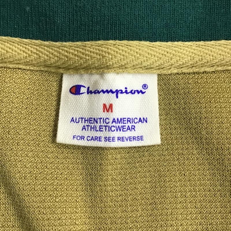 チャンピオン Champion ポロシャツ 半袖 C8-T301 M ワンポイント 黄緑 / イエローグリーン / X 緑 / グリーン / X 黄 / イエロー / X 茶 / ブラウン /  メンズ USED 古着 中古 10098730