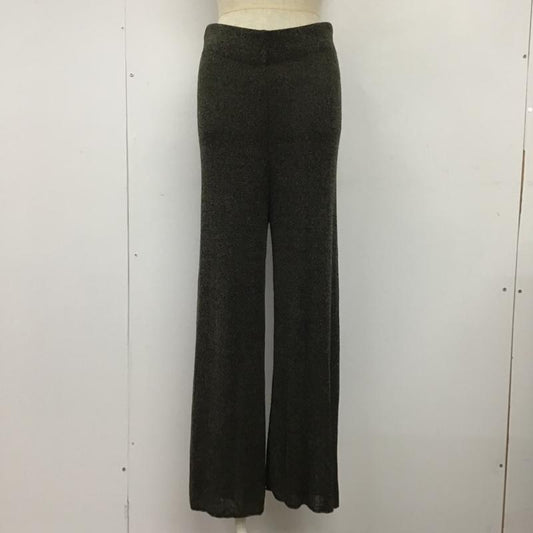 ザラ ZARA ボトムス ボトムス ニットパンツ L 無地 チャコールグレー / チャコールグレー /  レディース USED 古着 中古 10098761
