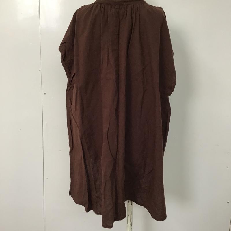 サマンサモスモス Samansa Mos2 カットソー 半袖 1709174 フレンチスリーブ FREE 無地 茶 / ブラウン /  レディース USED 古着 中古 10098764