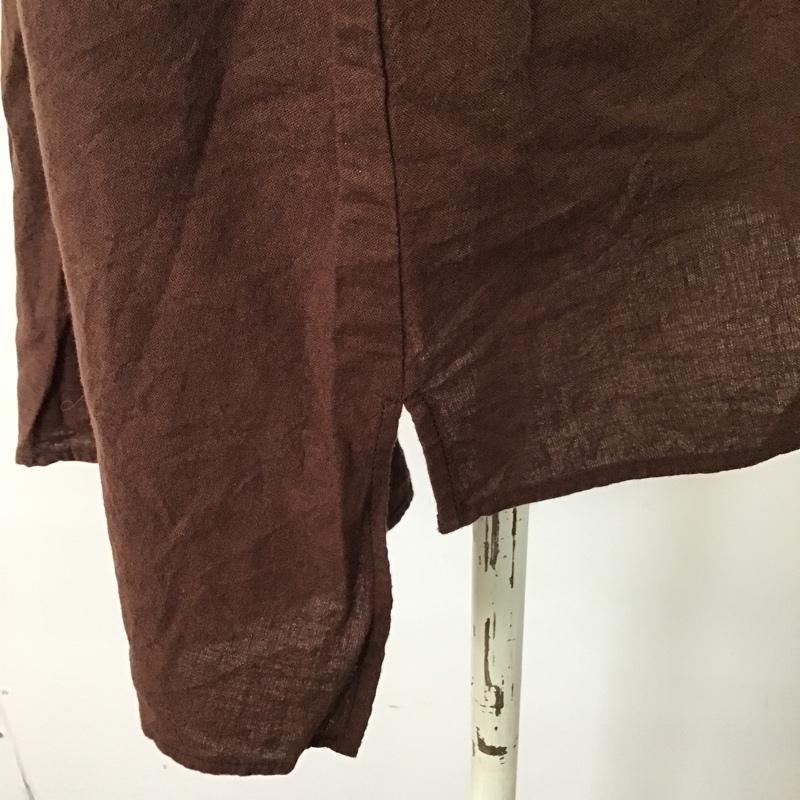 サマンサモスモス Samansa Mos2 カットソー 半袖 1709174 フレンチスリーブ FREE 無地 茶 / ブラウン /  レディース USED 古着 中古 10098764