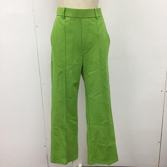 ローリーズファーム LOWRYS FARM パンツ スラックス LF522024AD センタープレス M 無地 黄緑 / イエローグリーン /  レディース USED 古着 中古 10098770