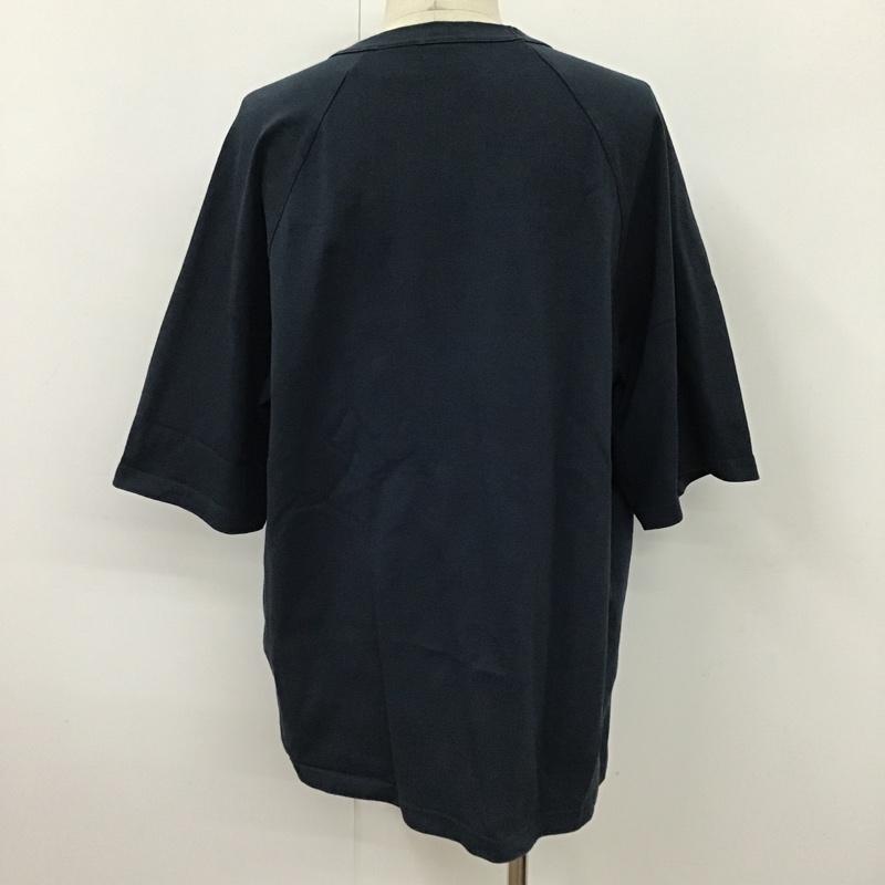 チャンピオン Champion Tシャツ 半袖 YALE UNIVERSITY XL ロゴ、文字 X プリント 紺 / ネイビー /  メンズ USED 古着 中古 10098815