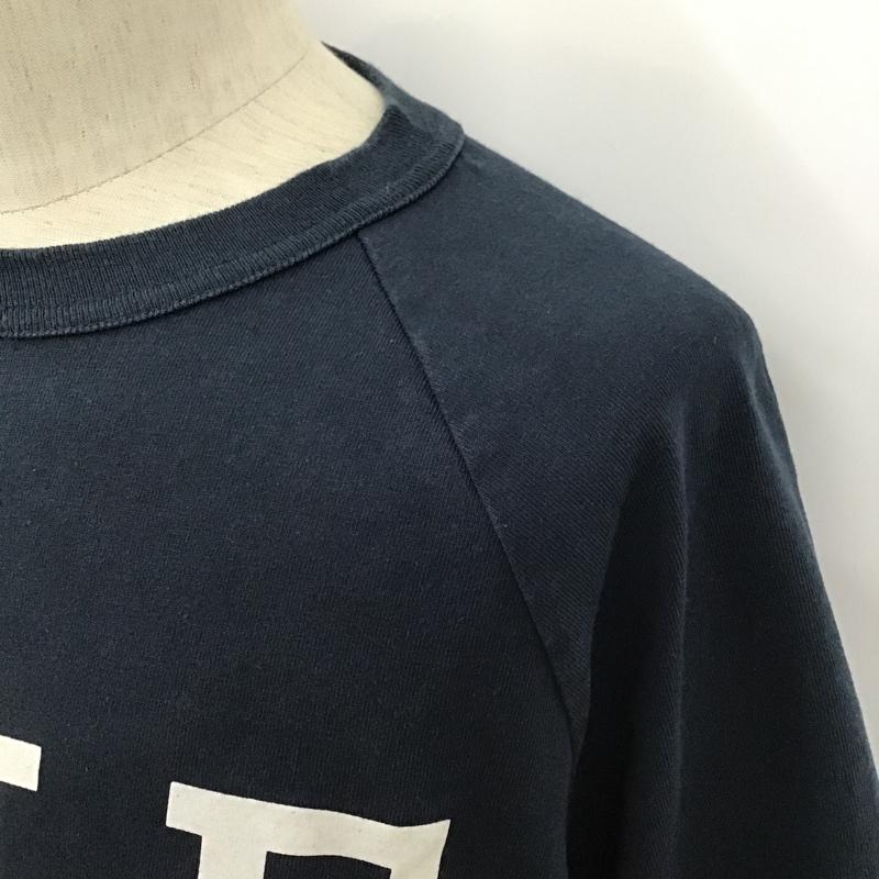 チャンピオン Champion Tシャツ 半袖 YALE UNIVERSITY XL ロゴ、文字 X プリント 紺 / ネイビー /  メンズ USED 古着 中古 10098815