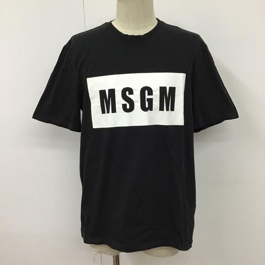 エムエスジーエム MSGM Tシャツ 半袖 プリントT M ロゴ、文字 X プリント 黒 / ブラック /  メンズ USED 古着 中古 10098817