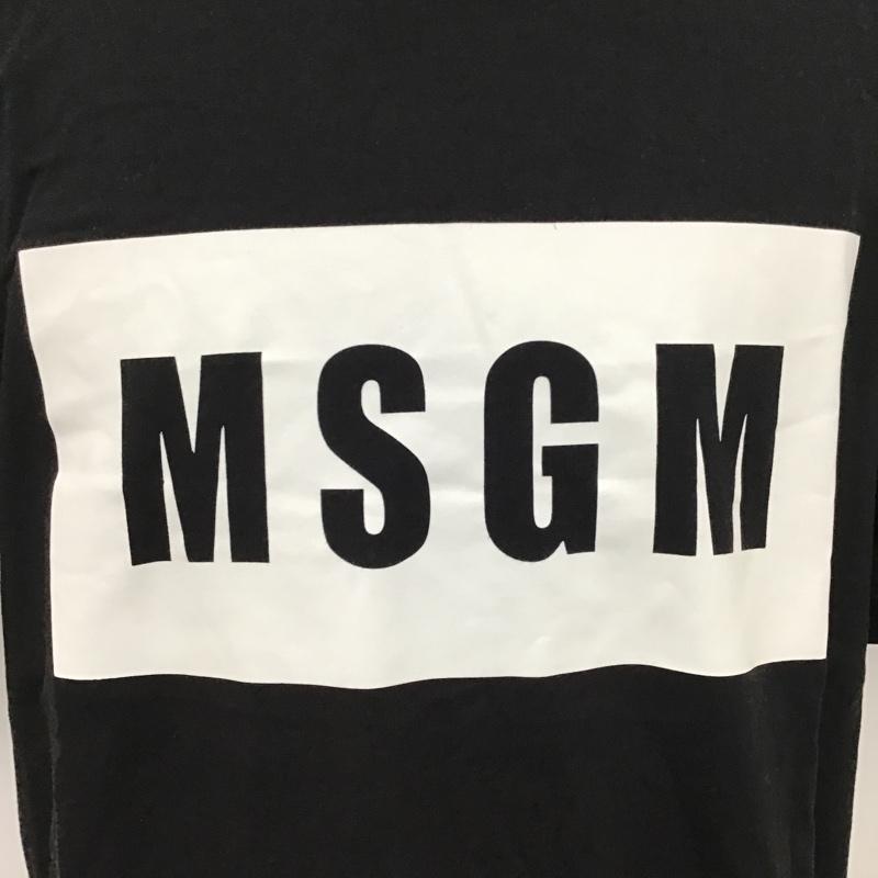 エムエスジーエム MSGM Tシャツ 半袖 プリントT M ロゴ、文字 X プリント 黒 / ブラック /  メンズ USED 古着 中古 10098817