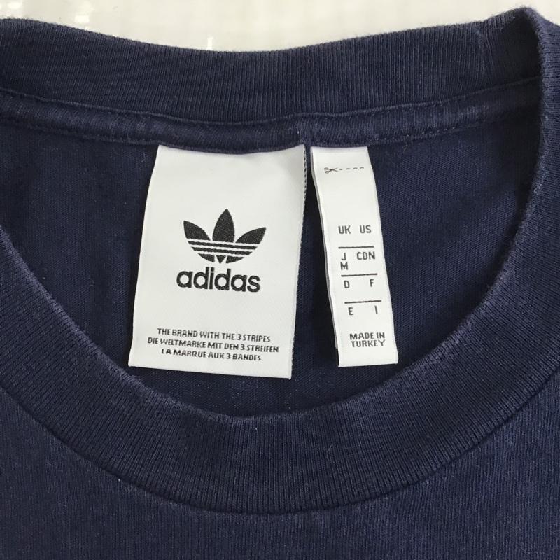 アディダス adidas Tシャツ 半袖 DV2072 RACE Tee M ロゴ、文字 紺 / ネイビー /  メンズ USED 古着 中古 10098826