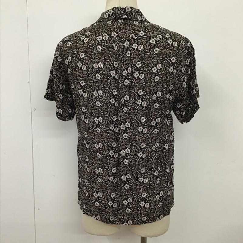 ナノユニバース nano・universe シャツ、ブラウス 半袖 668-0121007 オープンカラーシャツ M 花柄 黒 / ブラック /  メンズ USED 古着 中古 10098834
