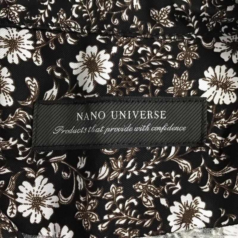 ナノユニバース nano・universe シャツ、ブラウス 半袖 668-0121007 オープンカラーシャツ M 花柄 黒 / ブラック /  メンズ USED 古着 中古 10098834
