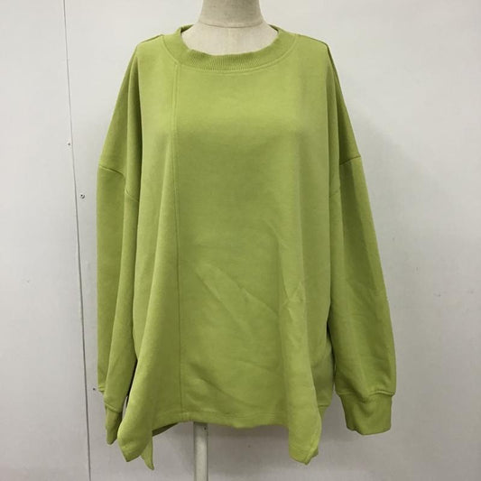 アズールバイマウジー AZUL BY MOUSSY トレーナー 長袖 250FSB80-065C LUXE OUTSEAM DESIGN TOPS M 無地 薄緑 / ライトグリーン /  レディース USED 古着 中古 10098851