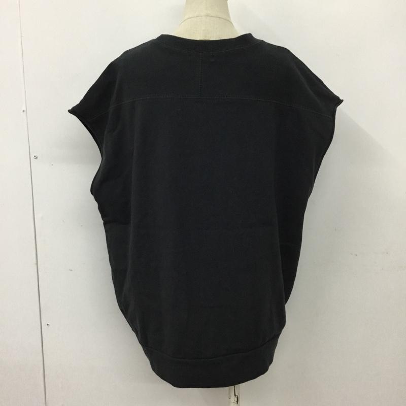 ローリーズファーム LOWRYS FARM カットソー 半袖 LF622139TS オーバーサイズプリントＴシャツ FREE ロゴ、文字 黒 / ブラック /  レディース USED 古着 中古 10098863