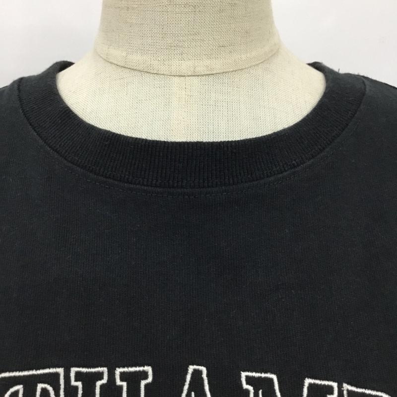 ローリーズファーム LOWRYS FARM カットソー 半袖 LF622139TS オーバーサイズプリントＴシャツ FREE ロゴ、文字 黒 / ブラック /  レディース USED 古着 中古 10098863