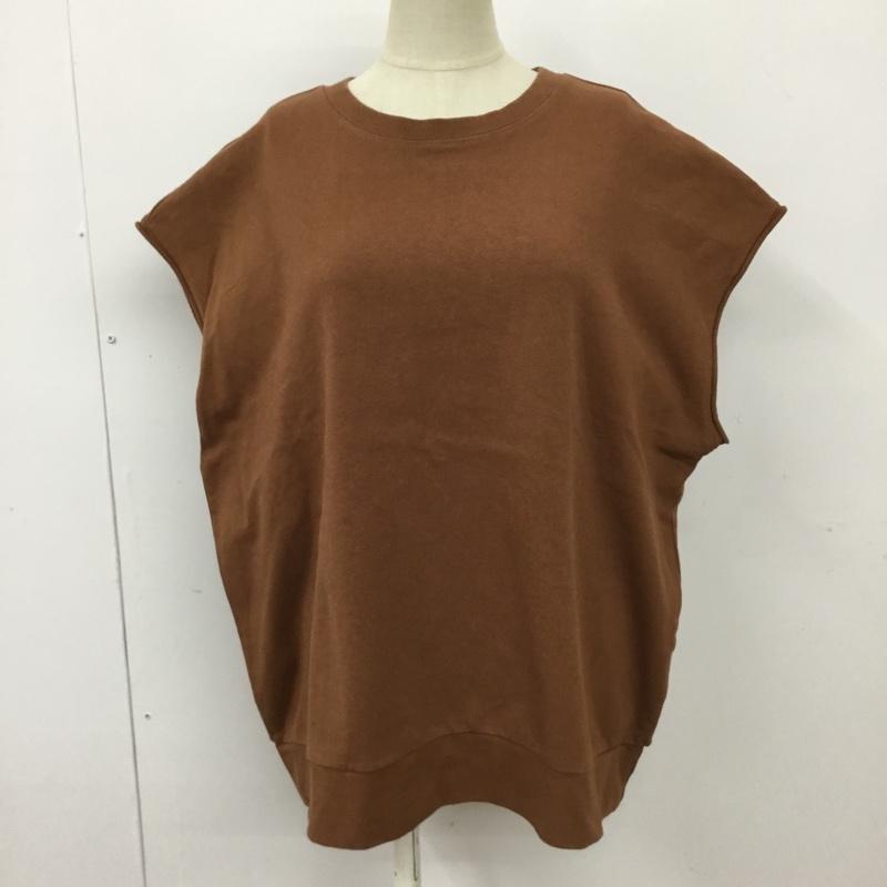 ローリーズファーム LOWRYS FARM カットソー 半袖 LF622139TS オーバーサイズプリントＴシャツ FREE プリント 茶 / ブラウン /  レディース USED 古着 中古 10098865
