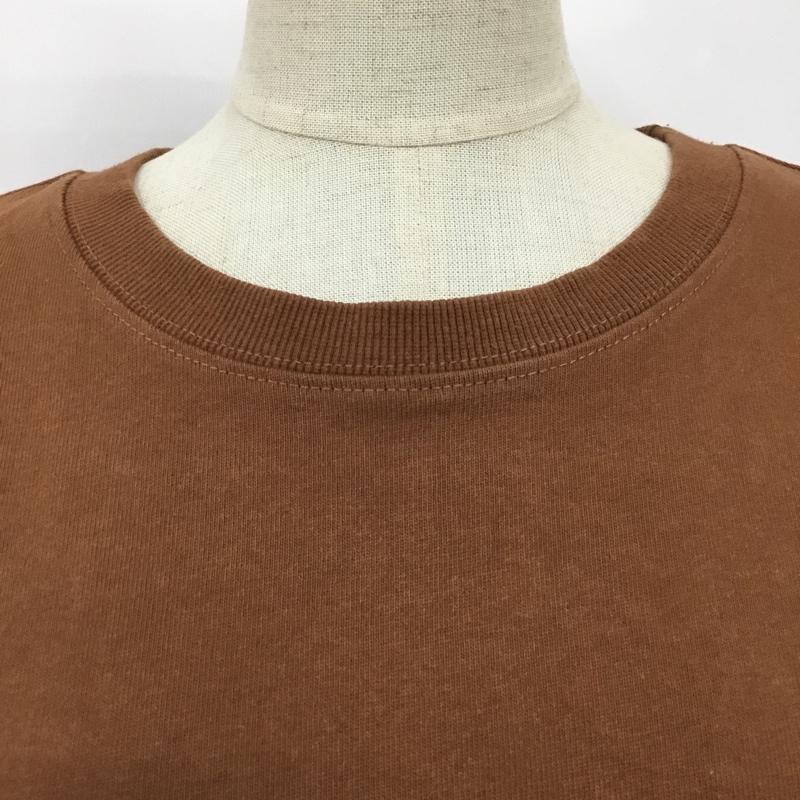 ローリーズファーム LOWRYS FARM カットソー 半袖 LF622139TS オーバーサイズプリントＴシャツ FREE プリント 茶 / ブラウン /  レディース USED 古着 中古 10098865