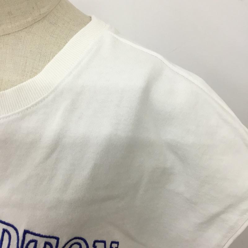 ローリーズファーム LOWRYS FARM カットソー 半袖 LF622139TS オーバーサイズプリントＴシャツ FREE ロゴ、文字 白 / ホワイト /  レディース USED 古着 中古 10098866