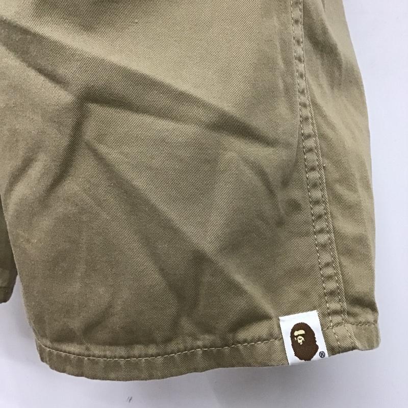 アベイシングエイプ A BATHING APE パンツ ショートパンツ M 無地 ベージュ / ベージュ /  メンズ USED 古着 中古 10098869