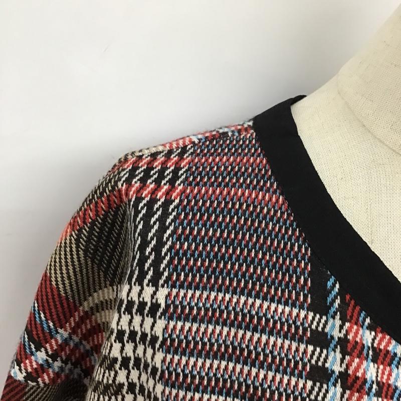 ザラ ZARA ワンピース ひざ丈スカート M チェック マルチカラー / マルチカラー /  レディース USED 古着 中古 10098891
