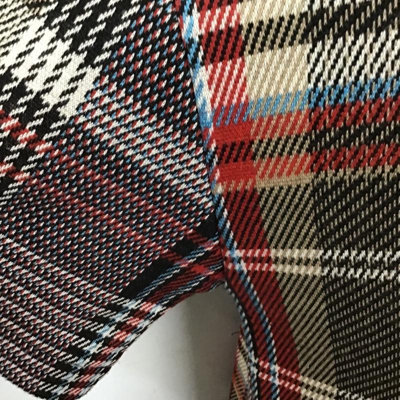 ザラ ZARA ワンピース ひざ丈スカート M チェック マルチカラー / マルチカラー /  レディース USED 古着 中古 10098891