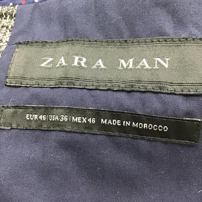 ザラメン ZARA MAN ジャケット、上着 ジャケット、ブレザー 長袖ジャケット カジュアルジャケット 総柄ジャケット カラージャケット 46 総柄 灰 / グレー /  メンズ USED 古着 中古 10098918