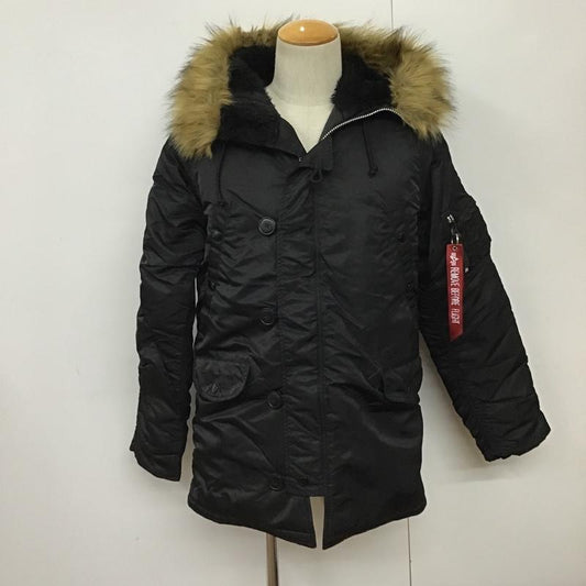 アルファインダストリー Alpha Industries ジャケット、上着 ジャンパー、ブルゾン 20094-401 N-3B ミリタリージャケット M 無地 黒 / ブラック /  メンズ USED 古着 中古 10098946