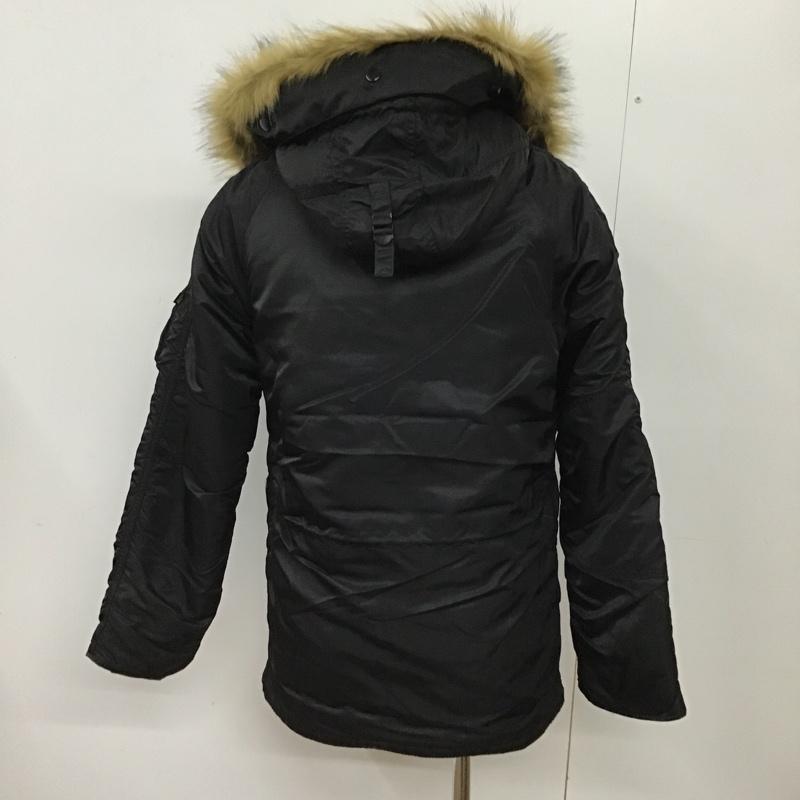 アルファインダストリー Alpha Industries ジャケット、上着 ジャンパー、ブルゾン 20094-401 N-3B ミリタリージャケット M 無地 黒 / ブラック /  メンズ USED 古着 中古 10098946