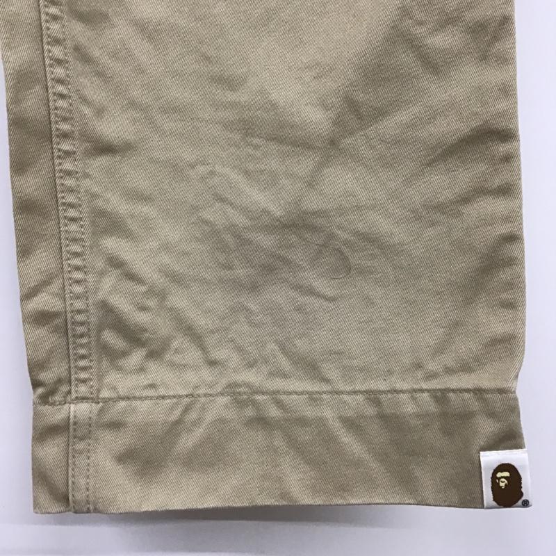 アベイシングエイプ A BATHING APE パンツ チノパン カジュアルパンツ チノパン ワイドパンツ ストレートパンツ L 無地 ベージュ / ベージュ /  メンズ USED 古着 中古 10098969