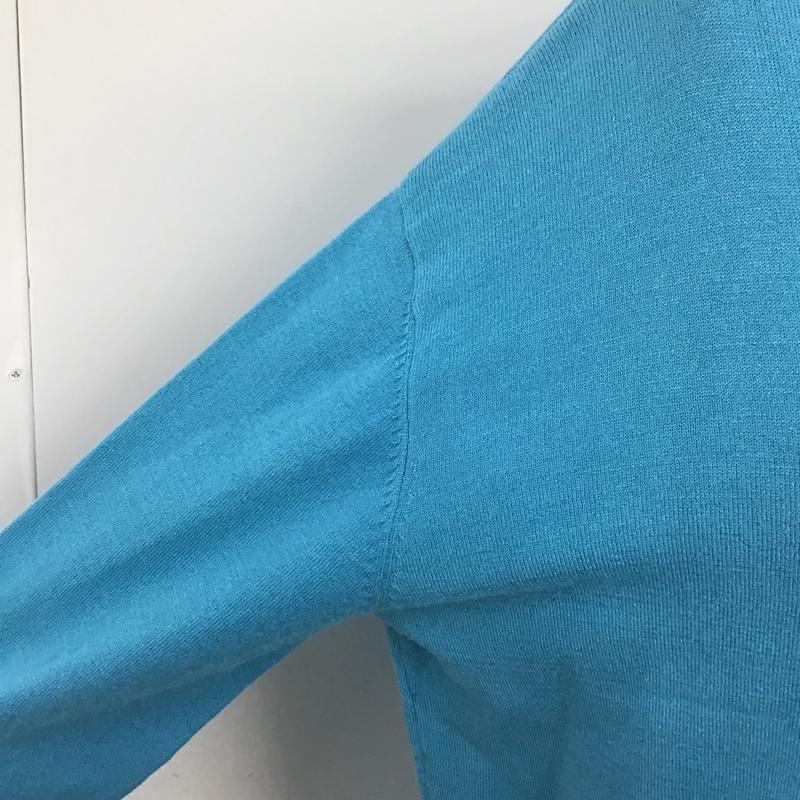 スライ SLY ワンピース ロングスカート 030EAZ73-7740 CREWNECKMIDIOP ロングニットワンピース 長袖ワンピース リブニットワンピース FREE 無地 青 / ブルー /  レディース USED 古着 中古 10098996