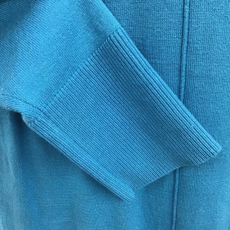 スライ SLY ワンピース ロングスカート 030EAZ73-7740 CREWNECKMIDIOP ロングニットワンピース 長袖ワンピース リブニットワンピース FREE 無地 青 / ブルー /  レディース USED 古着 中古 10098996