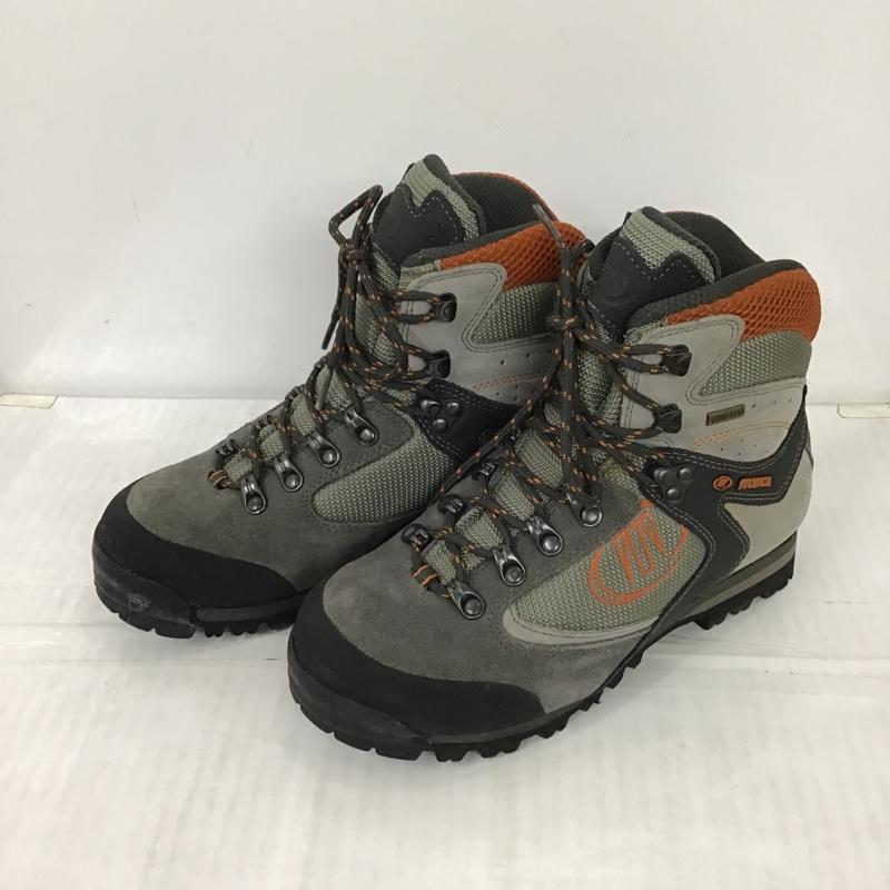 テクニカ TECNICA アウトドアシューズ アウトドアシューズ 登山靴 GORE-TEX トレッキングシューズ UK4.5 US：5.5 ロゴ、文字 灰 / グレー / X 橙 / オレンジ /  レディース USED 古着 中古 10099031