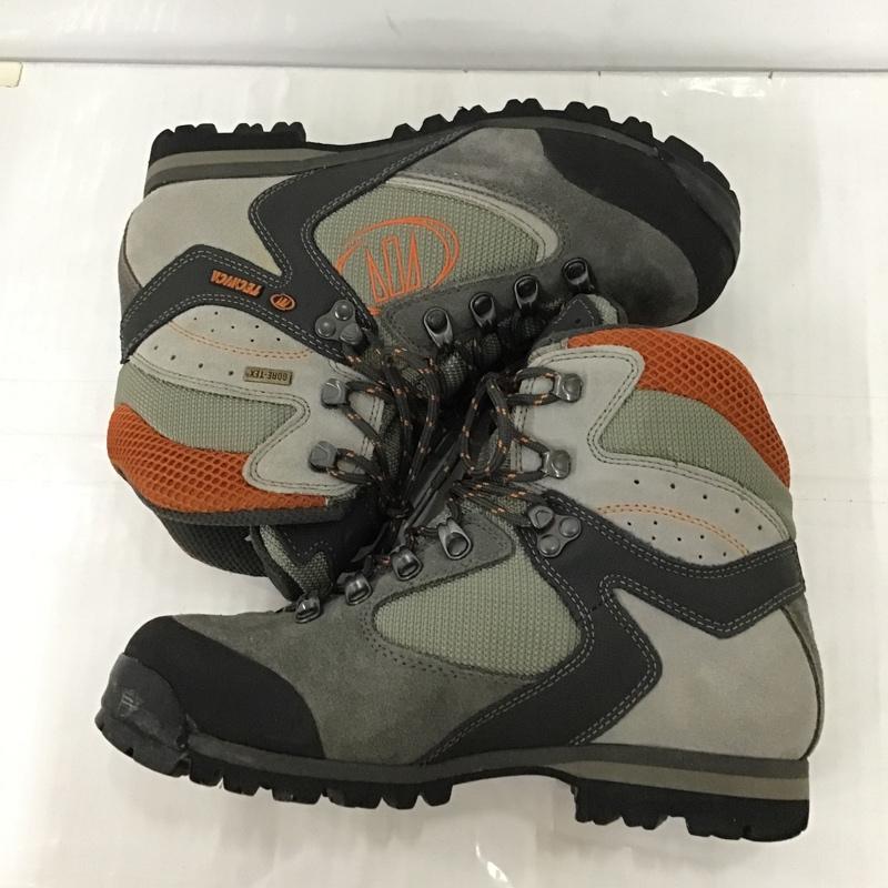 テクニカ TECNICA アウトドアシューズ アウトドアシューズ 登山靴 GORE-TEX トレッキングシューズ UK4.5 US：5.5 ロゴ、文字 灰 / グレー / X 橙 / オレンジ /  レディース USED 古着 中古 10099031