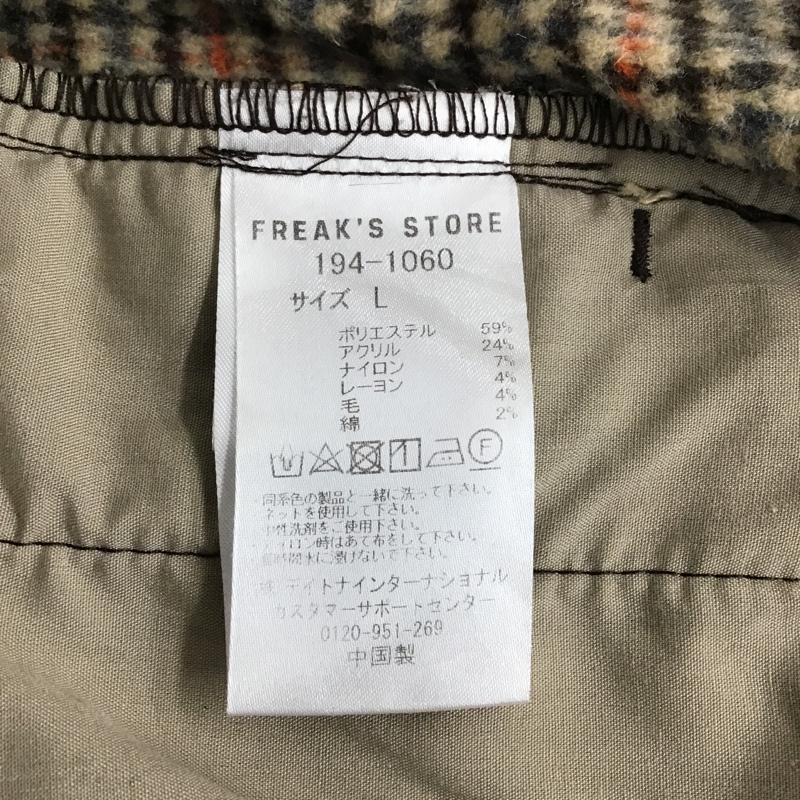 フリークスストア FREAK'S STORE ボトムス ボトムス ワイドパンツ カジュアルパンツ ストレートパンツ チェックパンツ L チェック マルチカラー / マルチカラー /  メンズ USED 古着 中古 10099119