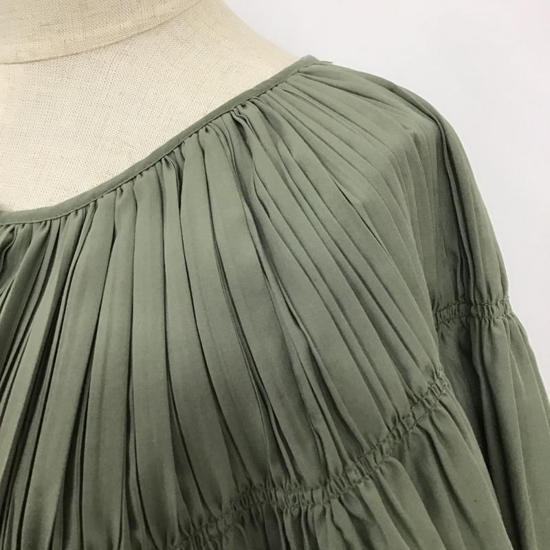 ビームス ハート BEAMS HEART セットアップ セットアップ 43-26-0061-286 ギャザーブラウス×スカートセットアップ 半袖シャツ ロングスカート FREE 無地 カーキ / カーキ /  メンズ USED 古着 中古 10099124