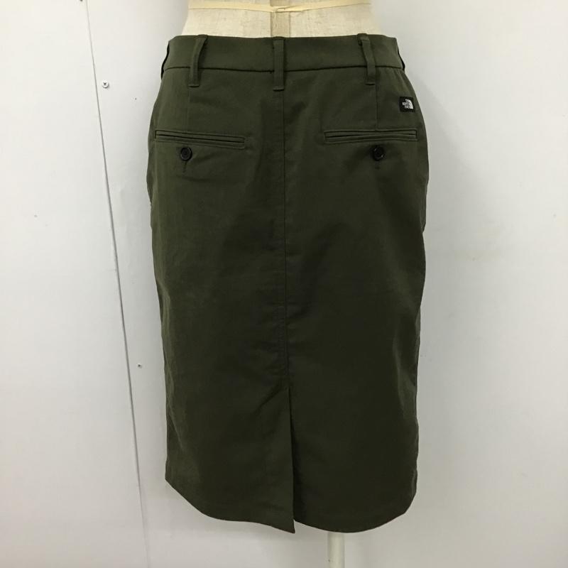 ザノースフェイス THE NORTH FACE スカート ミニスカート NBW81862 チノスカートバイソンチノスカート タイトスカート カジュアルスカート ミニスカート S 無地 カーキ / カーキ /  レディース USED 古着 中古 10099126