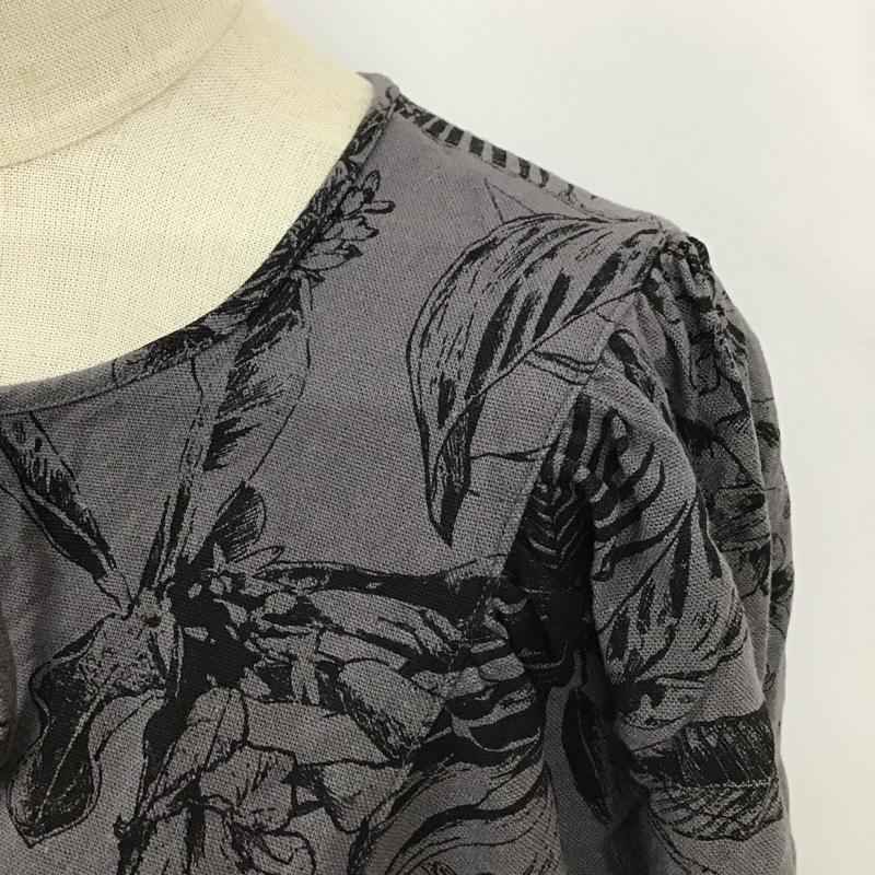 オペークドットクリップ OPAQUE.CLIP ワンピース ロングスカート 637-54358 ティアードワンピース 半袖ワンピース ロングワンピース フレアワンピース 0 総柄 灰 / グレー /  レディース USED 古着 中古 10099142