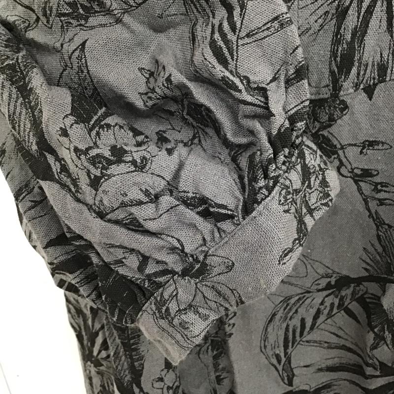オペークドットクリップ OPAQUE.CLIP ワンピース ロングスカート 637-54358 ティアードワンピース 半袖ワンピース ロングワンピース フレアワンピース 0 総柄 灰 / グレー /  レディース USED 古着 中古 10099142